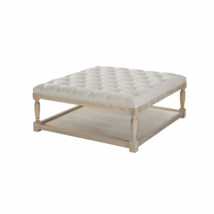 Lucerne Square Cocktail Ottoman in Tribecca Natural
