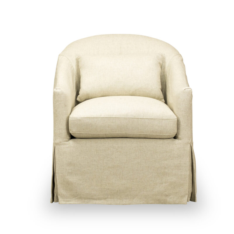 Becky Slipcover Swivel Chair