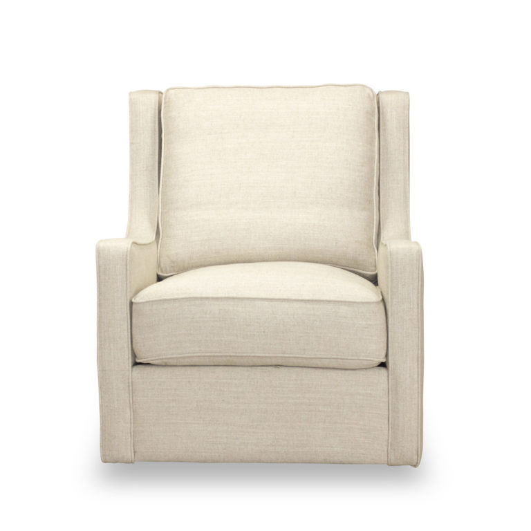 Calvin Swivel Chair in Windfield Natural - Spectra Home Furniture