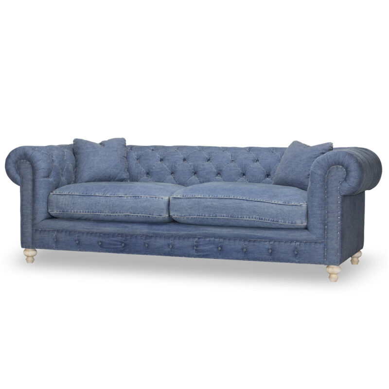 Greenwich Sofa in Desi Blue Denim