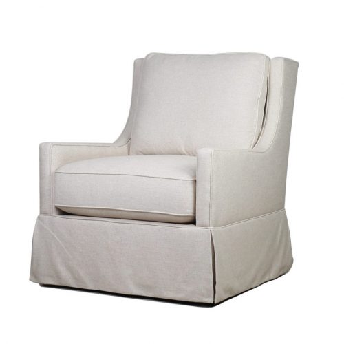 Adrian Swivel Chair in Durbin Light Gray - Spectra Home Furniture