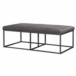 Anaheim Cocktail Ottoman in Nobuk Charcoal