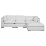 Burbank Sectional (Chaise version) in Chloe Ice (Performance Fabric) Burbank Sectional (Chaise version) Chloe Ice (Performance Fabric) Above Sectional consists of 2 Corner Chairs, 1 Armless Chairs, 1 Ottoman